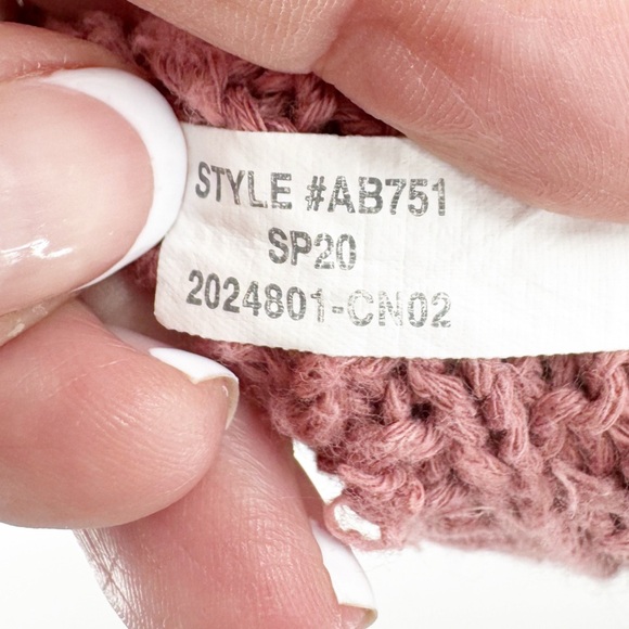 ✅Madewell Bobble Cardigan Sweater Vintage Quartz SIZE X-SMALL POCKETS OPEN FRONT - Picture 7 of 8